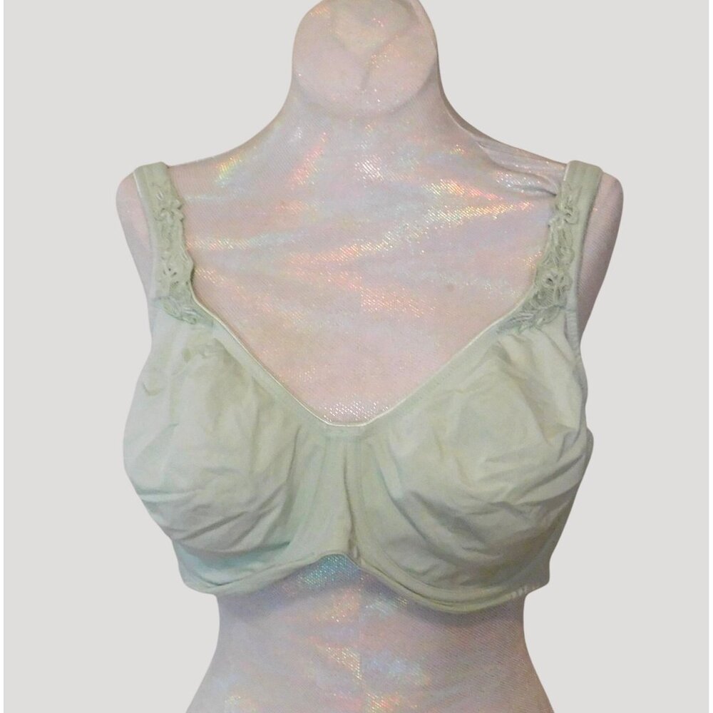 Soma Ashley Balconette Bra 38DDD Green Underwire Nylon Spandex Adj Straps